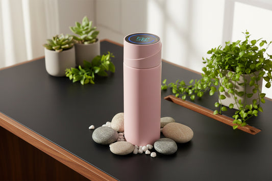 NivaDesk™ PureFlow | UV-C Self-Cleaning Smart Thermos