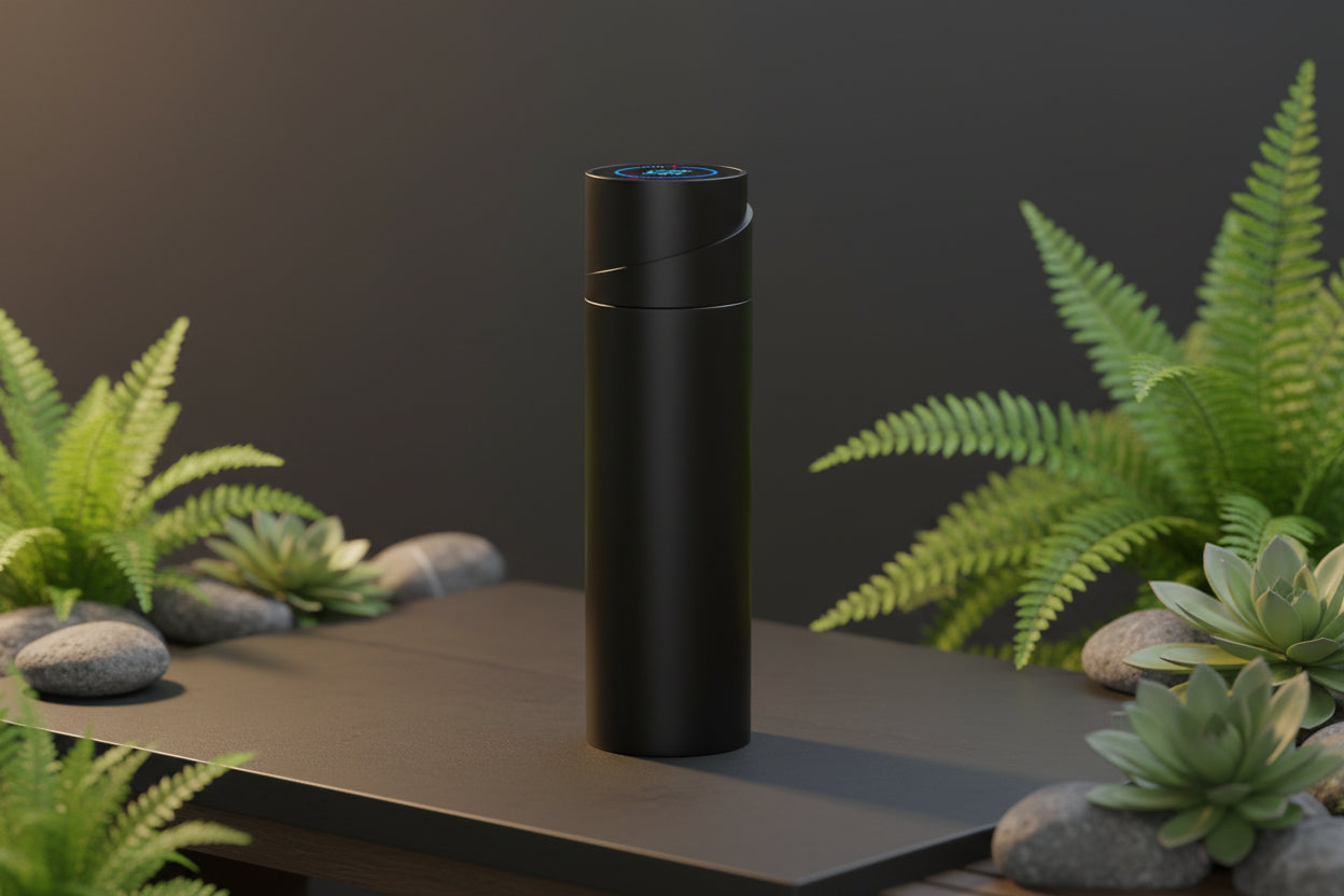 NivaDesk™ PureFlow | UV-C Self-Cleaning Smart Thermos