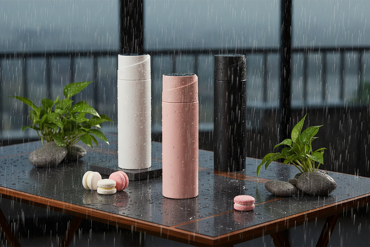 NivaDesk™ PureFlow | UV-C Self-Cleaning Smart Thermos