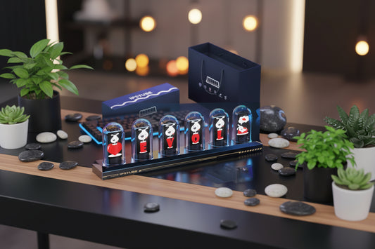 NivaDesk™ ChronoMaster | Aerospace Aluminum IPS Nixie Sculpture