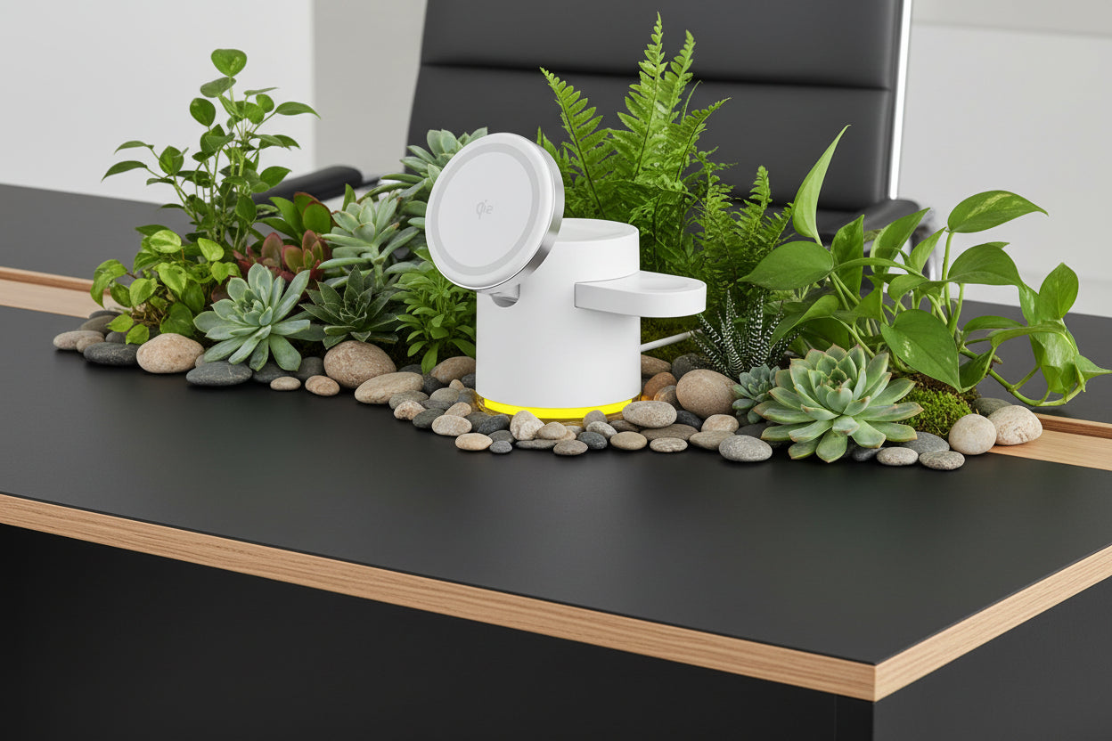 NivaDesk™ MagTriad | 3-in-1 Foldable Travel Station