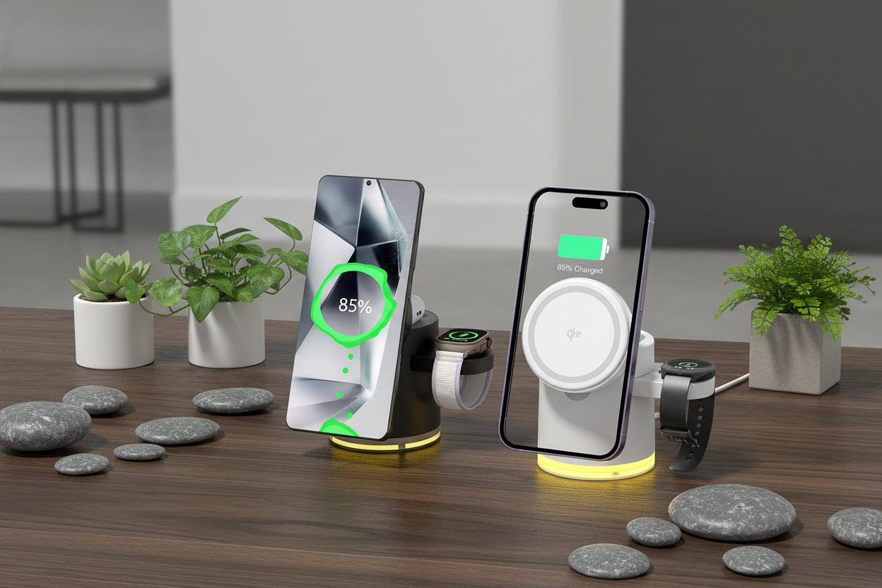 NivaDesk™ MagTriad | 3-in-1 Foldable Travel Station