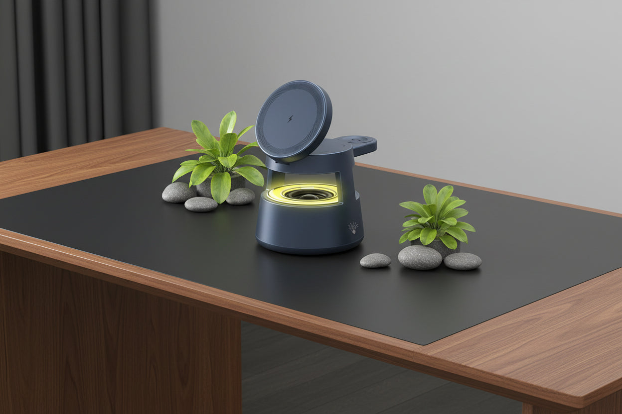 NivaDesk™ OmniDock | 5-in-1 Magnetic Audio Station